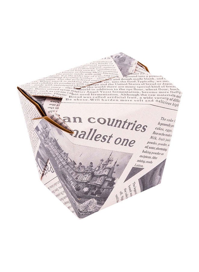 Restaurantware 16 Ounce Noodle Take Out Boxes, 200 Disposable Food To Go Boxes - Tab-Lock, Stackable, Newsprint Paper Take Home Boxes, Greaseproof, For Restaurants, Catering, And Parties - Image 4