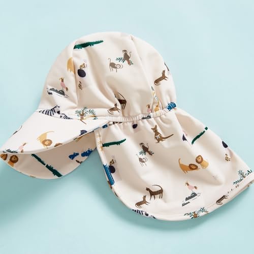 Lucikamy Infant Baby Boy Girls One Piece Swimsuit Short Sleeve Zipper Rash Guard Swimwear Toddler Bathing Suits Beachwear (Khaki, 0-3 Months) - Image 4