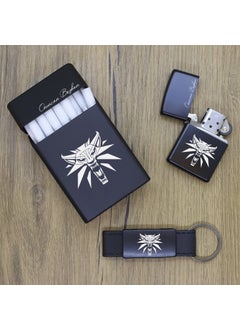 Ada Lazer Personalized The Witcher Metal Cigarette Box, Zippo Lighter and Keychain Set - 1  - Image 3