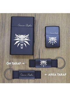 Ada Lazer Personalized The Witcher Metal Cigarette Box, Zippo Lighter and Keychain Set - 1  - Image 2