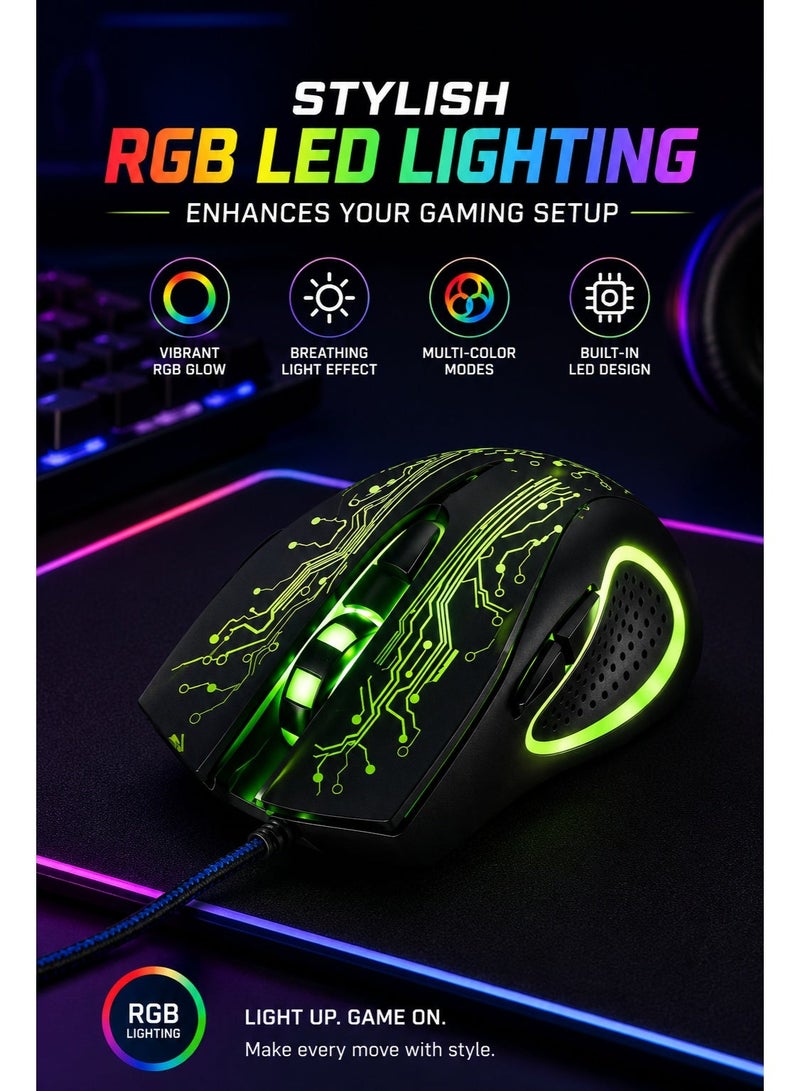 IMICE X9 Esports Gaming Mouse – High Precision RGB Wired Mouse for PC & Laptop - Image 5
