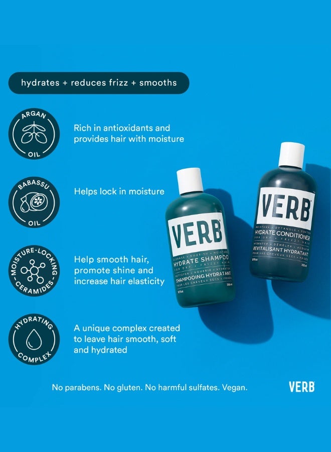 VERB Hydrate Shampoo Cleanses Dry and Frizzy Hair 32oz - Image 3
