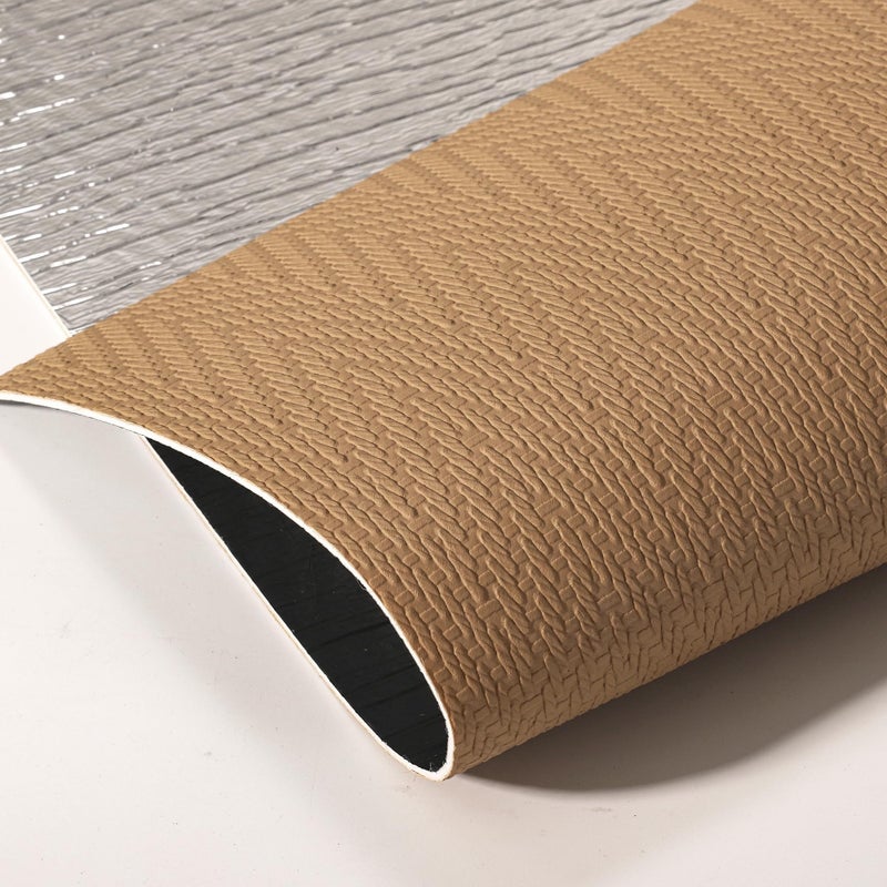 Haimin Wall Panels Peel and Stick 10 Pieces 23.6x11.8in (19.4 Sq. Ft. Coverage) Lightweight Backsplash Textured Grasscloth Look Self-Adhesive Tile Ideal for Kitchen Bathrooms Living Rooms Bedrooms - Image 1
