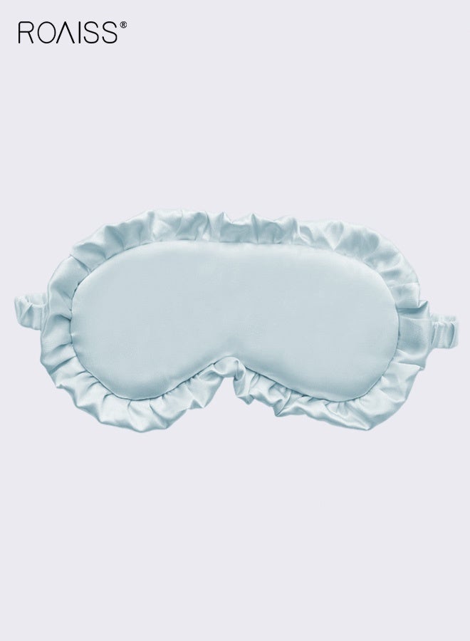 roaiss Lace Eye Mask Sleep Elastic Band Eye Mask Light Blocking Non Pressure Breathable Travel Embroidered Eye Protector - Image 1