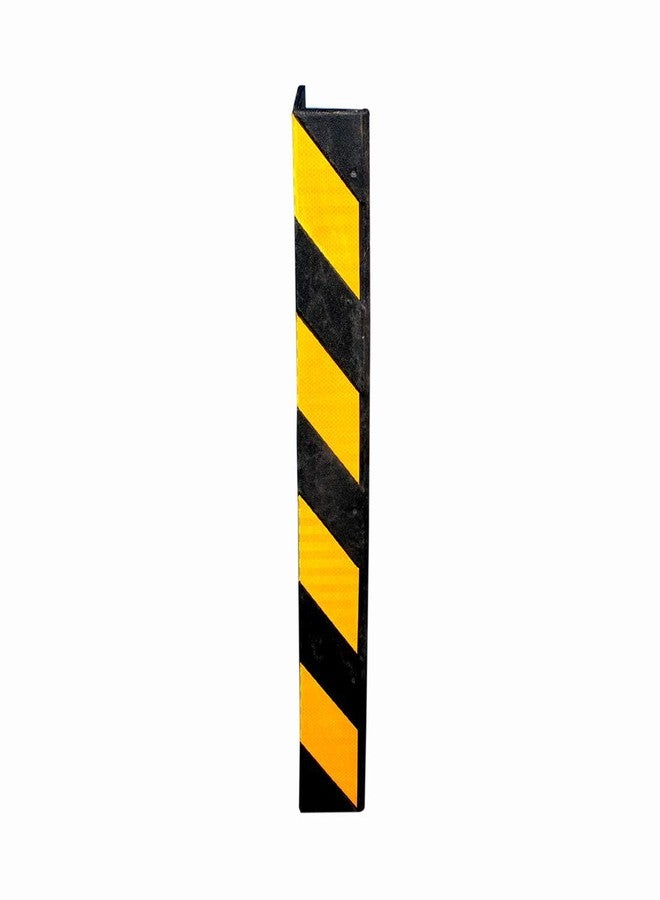 Tool Zone ® Column Guard Pack-2 No Pack | 800 mm Height with Reflective Strips | L - Type Column Guard | 08mm Thick Parking Safety | Black with Yellow Stripes | Pillar/Corner Guard - Image 2