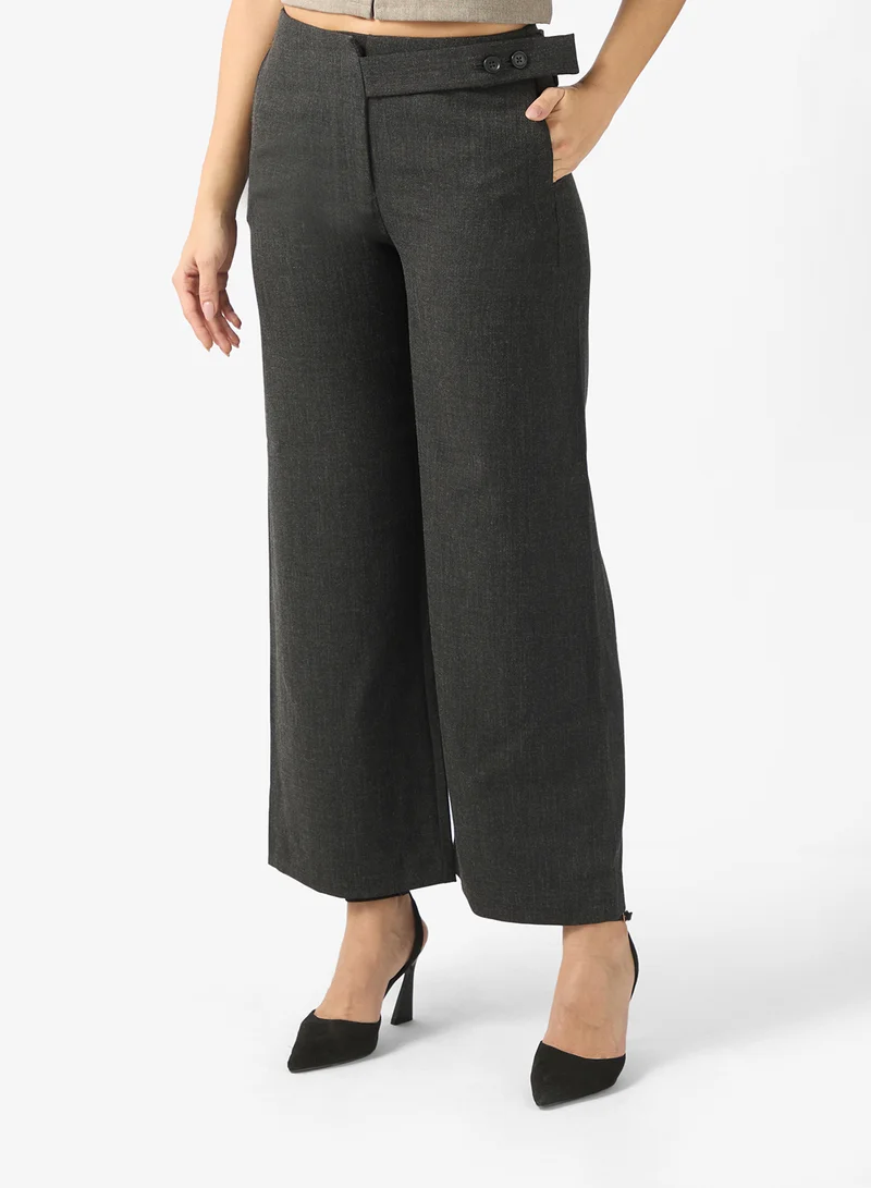 VERO MODA Vmbestie Mid Waist Wide Strap Pant