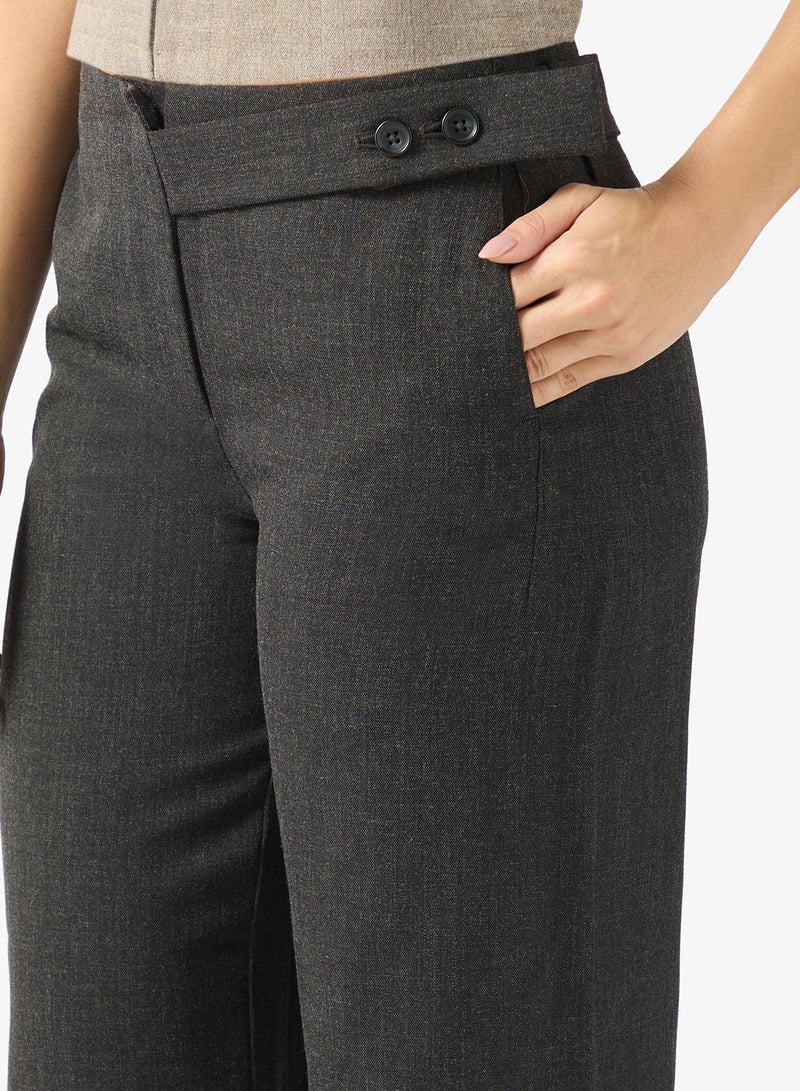 فيرو مودا بنطلون فيمبيستي بخصر متوسط وحزام عريض - Image 4