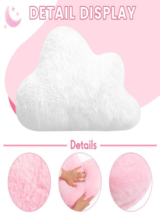Novabright 4 Pcs Moon Star Cloud Heart Pillow 15.7 Inch Colorful Soft Plush Pillow Cute Nursery Stuffed Throw Cushion Decorative Creative Cushion for Home Baby Room Reading Nook Decorations - Image 3