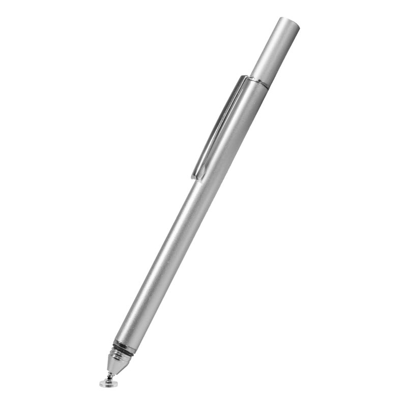 BoxWave Stylus Pen Compatible with Lenovo Tab P11 Plus FineTouch Capacitive Stylus Super Precise Stylus Pen Metallic Silver - Image 2