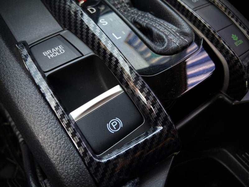 GZXinWei Carbon Fiber Gear Shift Frame Cover for Honda Civic - Image 4