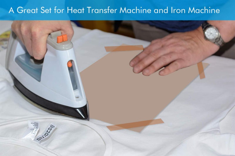 selizo Heat Tape High Temp Tape and Teflon Sheet for Vinyl Heat Press, Sublimation Heat Resistant - Image 2