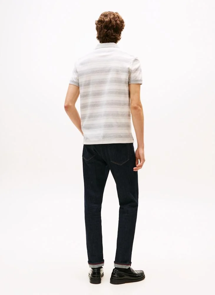 TOMMY HILFIGER Stripe Regular Fit Polo Shirt