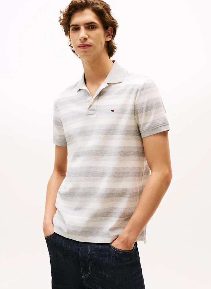TOMMY HILFIGER Stripe Regular Fit Polo Shirt