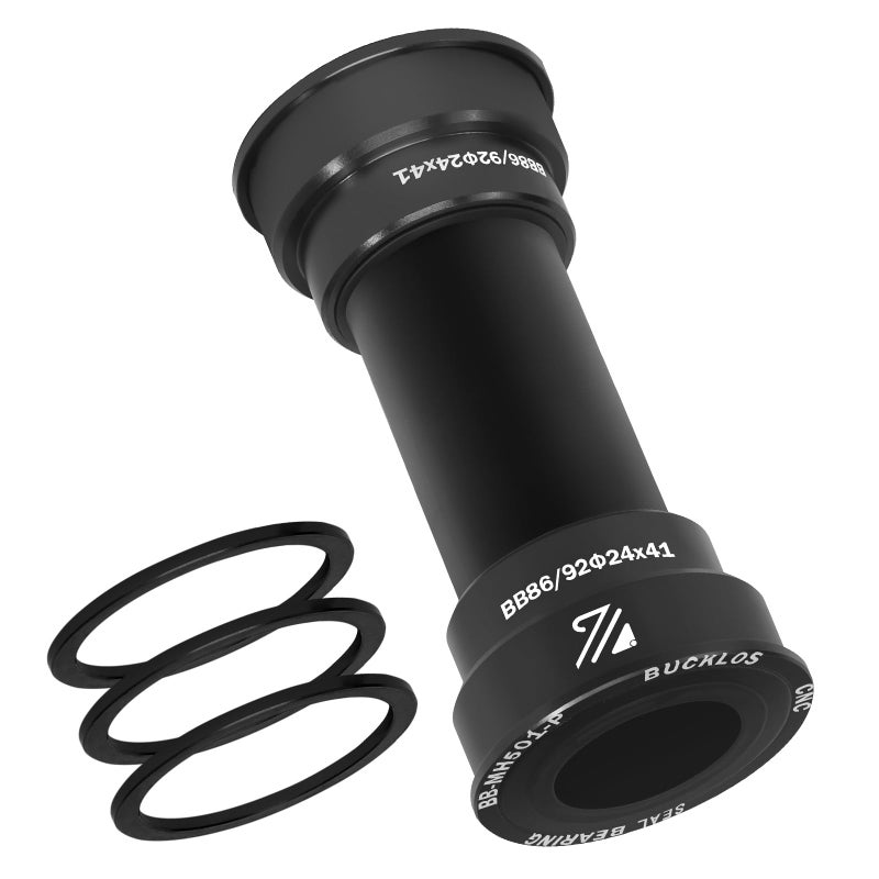 BUCKLOS محمل قاع BUCKLOS BB-MH501-P/ MH801-P PressFit 86/92mm - كرات سيراميك/فولاذ (أسود/أحمر) - Image 1