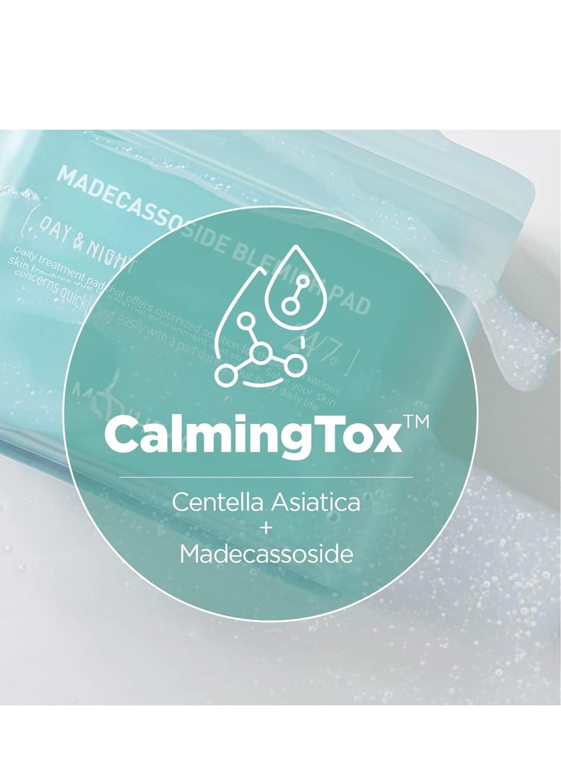 MEDIHEAL Madecassoside Blemish Pad | Square Cotton Facial Toner Pads With Centella Asiatica  Madecassoside | Anti Blemish Face Pads To Improve Uneven Skin Tone | 100 Pads - Image 3