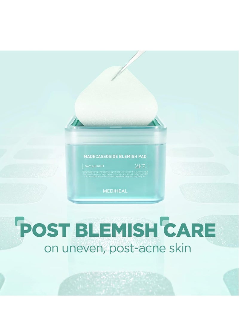 MEDIHEAL Madecassoside Blemish Pad | Square Cotton Facial Toner Pads With Centella Asiatica  Madecassoside | Anti Blemish Face Pads To Improve Uneven Skin Tone | 100 Pads - Image 2