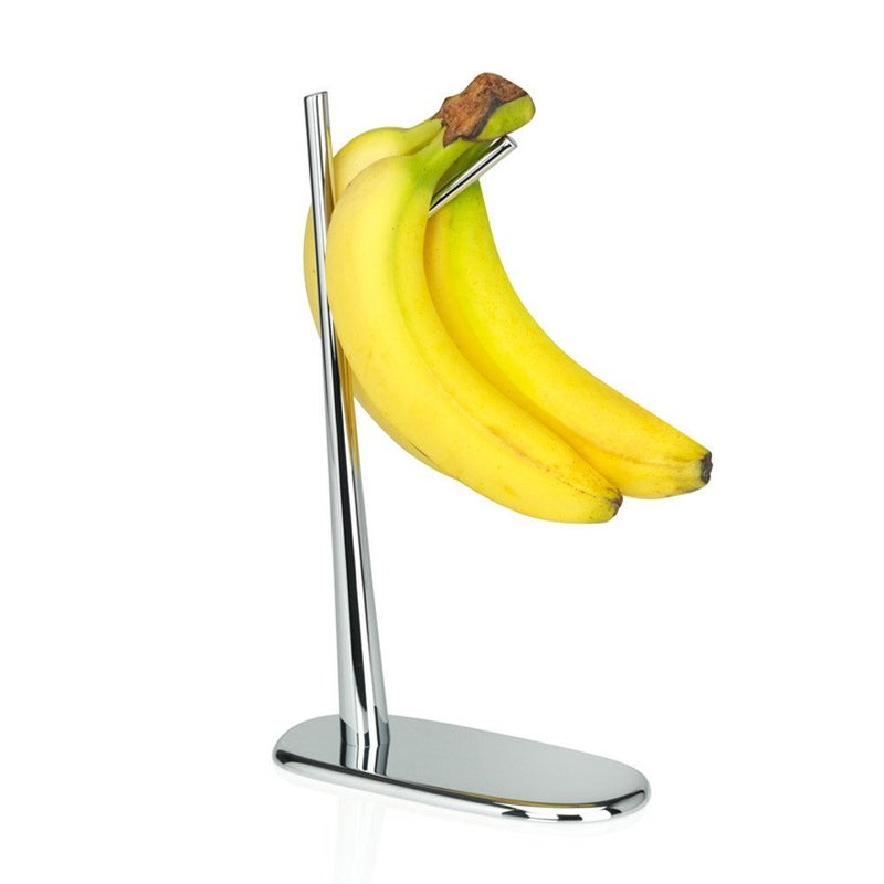 Alessi "Dear Charlie Banana Holder in Chrome-Plated Zamak, Silver - Image 4