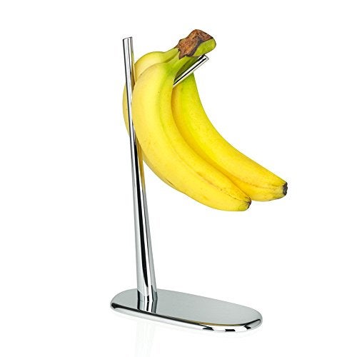 Alessi "Dear Charlie Banana Holder in Chrome-Plated Zamak, Silver - Image 1