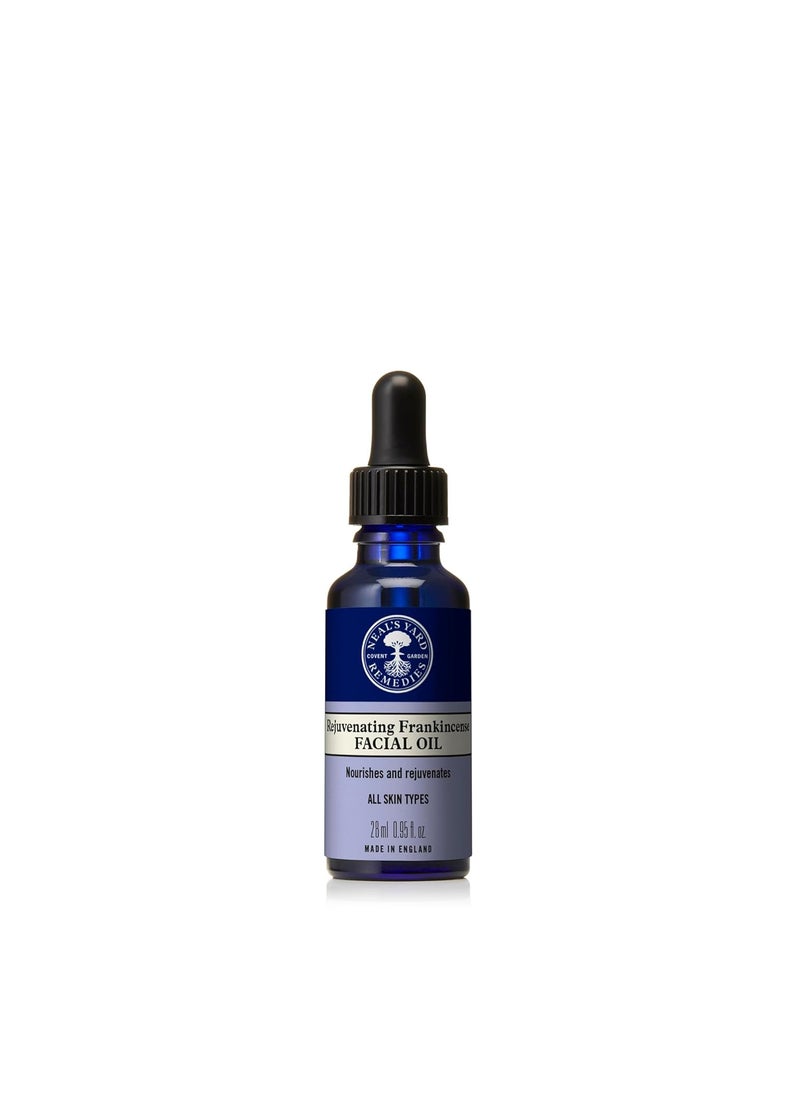 Neal's Yard Remedies - Neal's Yard Rejuvenating Frankincense Facial Oil, 12-Hour Skin-Balancing Moisture, Replenishes & Rejuvenates All Skin Types, Cruelty Free, 28mL - Image 1
