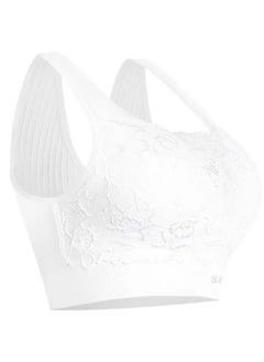 SANKOM Sankom Patent Classic Bra with Lace for Women | Designed to Improve Posture and Help Reduce Back and Neck Pain | Smoothes, Lifts, and Shapes Naturally | Provides Excellent Coverage and Support with a Comfortable Fit - White  - Image 2
