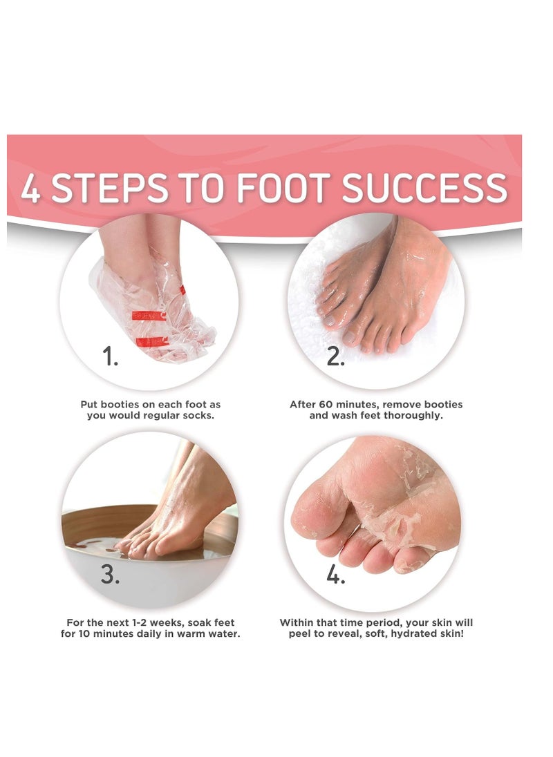 Soft Touch Soft Touch Foot Peel Mask - Pack of 2 Feet Peeling Masks for Dry, Cracked Heels & Calluses - Exfoliating Foot Mask Peel for Baby Soft Skin (Original)  - Image 4