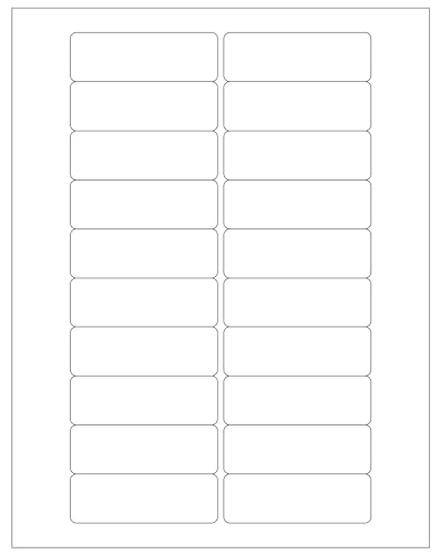 ChromaLabel 1 x 3 Inch Printable Labels, Compatible with Laser and Inkjet Printers, 20 Labels per Sheet, 50 Sheets, 1000 Pack - Image 3
