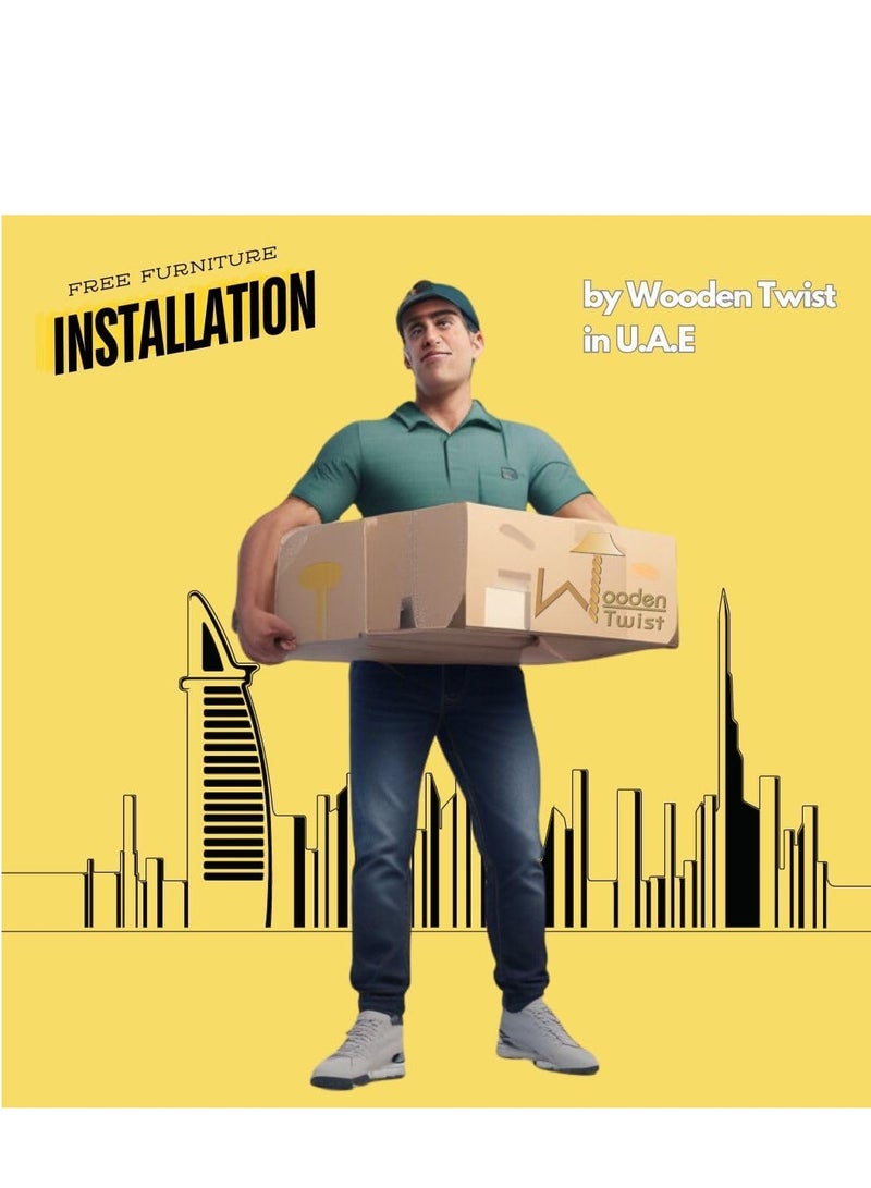 وودن تويست كرسي طعام خشبي مريح بتصميم فاخر لغرفة المعيشة (أخضر داكن)  - Image 4