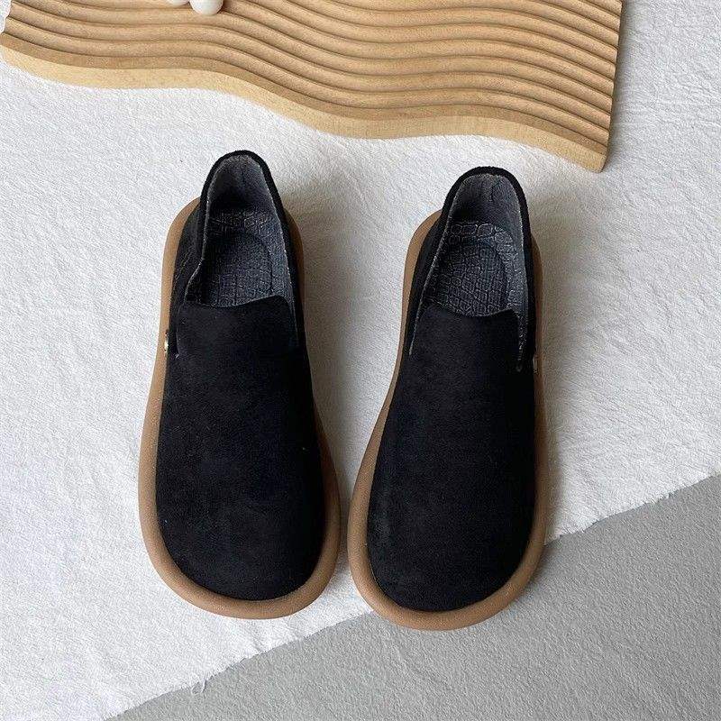 Artistic Mori Style Birkenstock Soft Sole Loafers 2025 Spring New Suede Casual Shoes Flat Mules - Image 1