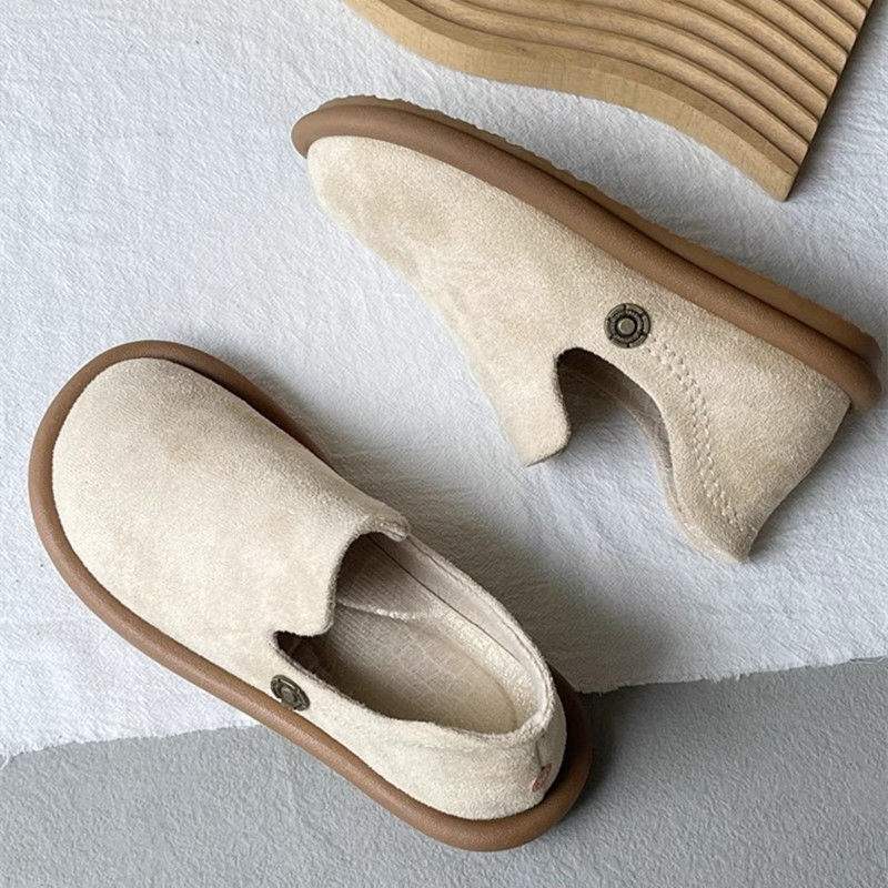 Artistic Mori Style Birkenstock Soft Sole Loafers 2025 Spring New Suede Casual Shoes Flat Mules - Image 3