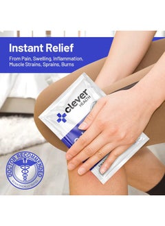 clever Instant Cold Pack | Disposable Ice Packs - Cold Therapy - for Injuries, Swelling, Inflammation, Muscle Strains, Sprains, Perfect for First aid Kit, Outdoor Activities, Athletes. 5x7 Inches, 6 Pack.  - Image 2