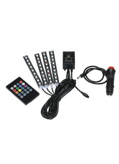 نيبمينينت شريط مصابيح LED ملونة للسيارة 4 في 1 مع جهاز تحكم  - Image 2