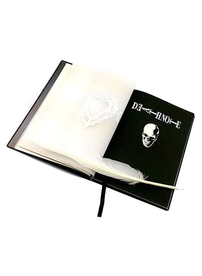 NIBEMINENT Death Notebook With Feather Black - Image 2