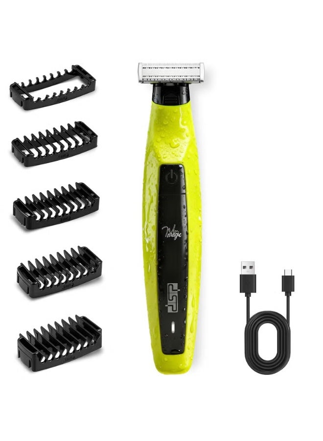DSP Electric Beard Trimmer and Shaver, Face & Body Hair Trimmer for Men, Travel Lock, Low Noise, Electric Razor for Teen Boys, Facial Trimmer for Men, Waterproof Model 60334 - Image 2