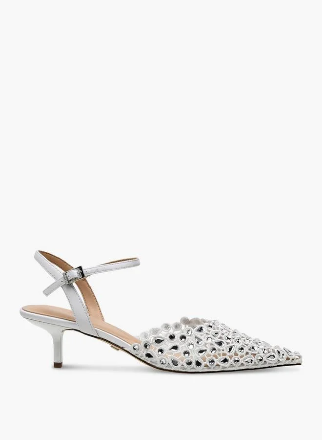 Celeste Women Kitten Heel Pointed Toe Mules Ramadan Collection
