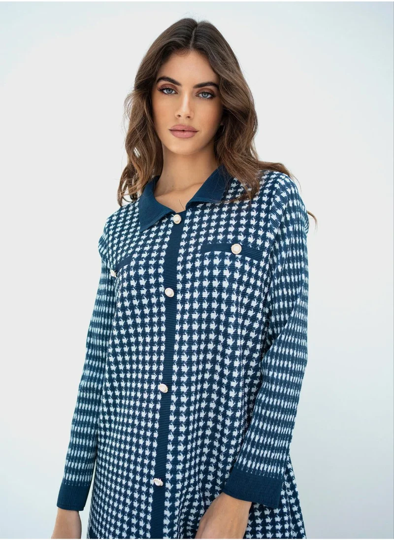 Hassal Pleated Top And High Waist Pants Set