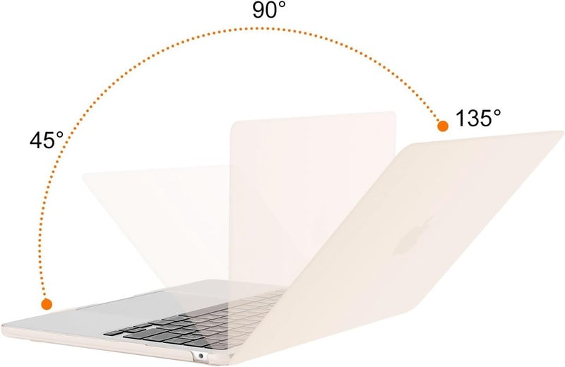موسيسو غلاف MOSISO متوافق مع MacBook Air 13 بوصة موديلات M5 M4 M3 M2 2026 2025 2024-2022 A3449 A3240 A3113 A2681، غلاف واقٍ لـ MacBook Air 13.6 بوصة شاشة Liquid Retina، بيج - Image 4