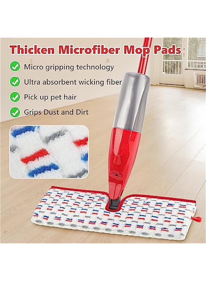 Arabest Microfiber Mop Pads Compatible with O-Cedar Promist MAX Spray Mop, Reusable Mop Refills Pads Mop Heads Replacement Thicken Microfiber Pads Wet Dry Pads Dual-Sides Use for Floor Cleaning(3 Pack) - Image 2