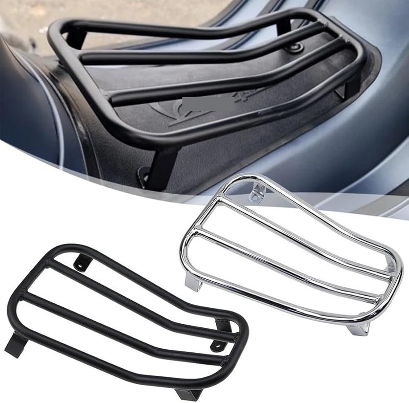 Motorcycle Rear Luggage Rack Bracket Holder For Vespa GT GTS GTV 300 Black - Image 3