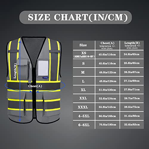 AYKRM 11 colors available grey safety vest - Image 3
