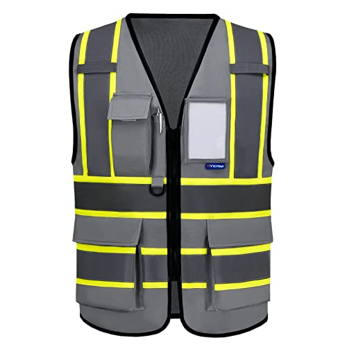 AYKRM 11 colors available grey safety vest - Image 1