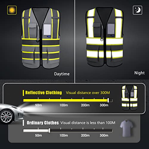 AYKRM 11 colors available grey safety vest - Image 4
