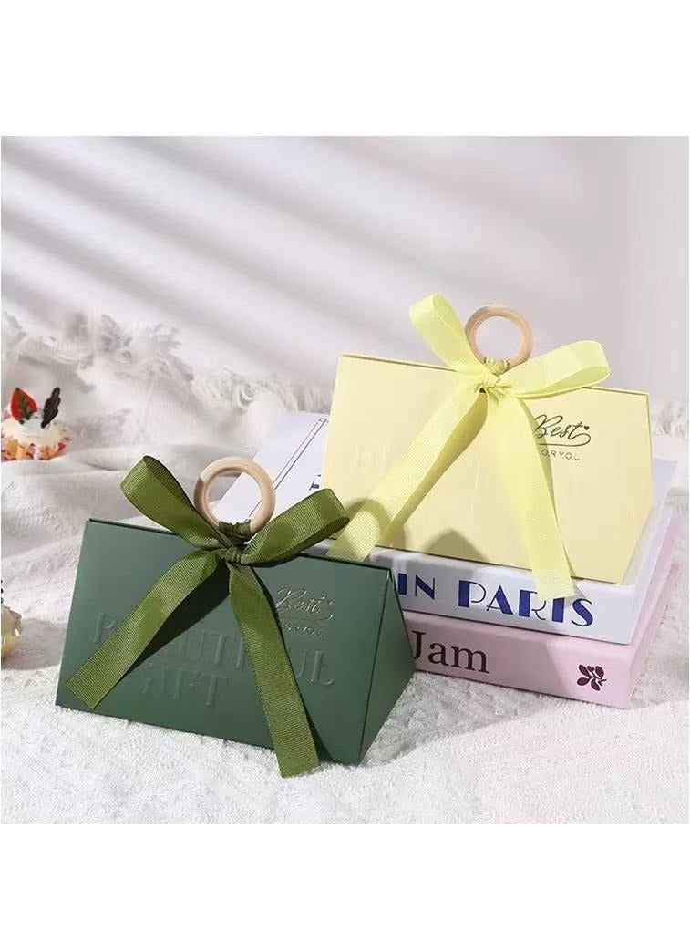 بست Best for You: حزم 5 قطع من أطباق ومحافظات الزفاف المثلثية الفاخرة – محملة يديًا، حاويات подарки بسيطة للخطوبة/الزفاف، تحف حفلات أنيقة فاخرة (17×10×10) - Image 2