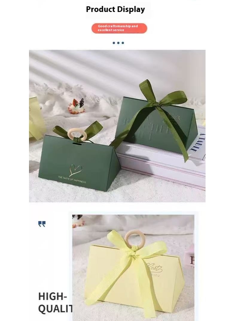 بست Best for You: حزم 5 قطع من أطباق ومحافظات الزفاف المثلثية الفاخرة – محملة يديًا، حاويات подарки بسيطة للخطوبة/الزفاف، تحف حفلات أنيقة فاخرة (17×10×10) - Image 5