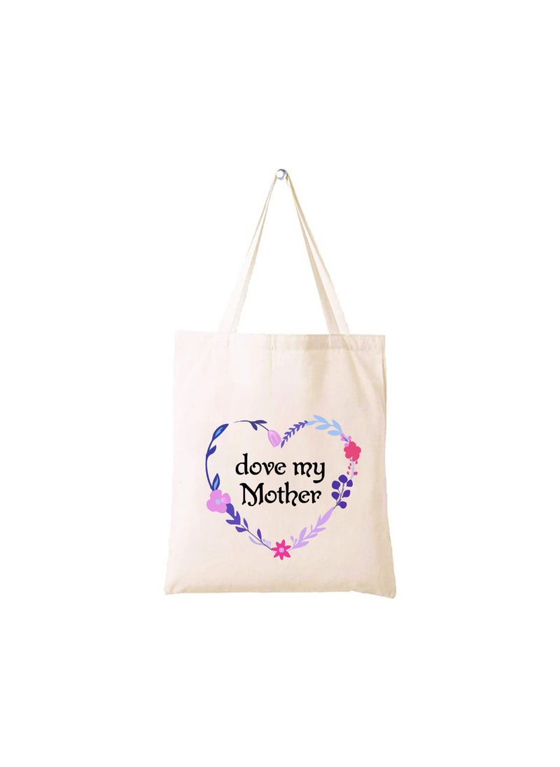 PRINTSHOP4ME Mother's day gift Cotton Bag Funny Designs Print - Reusable Canvas Tote Bag - Eco Friendly - Lightweight - Grocery Shopping Bag - Gifts for Mother - Office, Travel  - Image 1