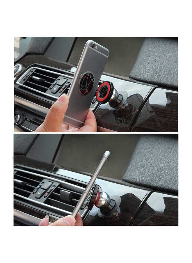 Phone Planet - A practical magnetic base to hold the mobile phone for easy installation and use, 360-Degree Rotating  BLACK - Image 1