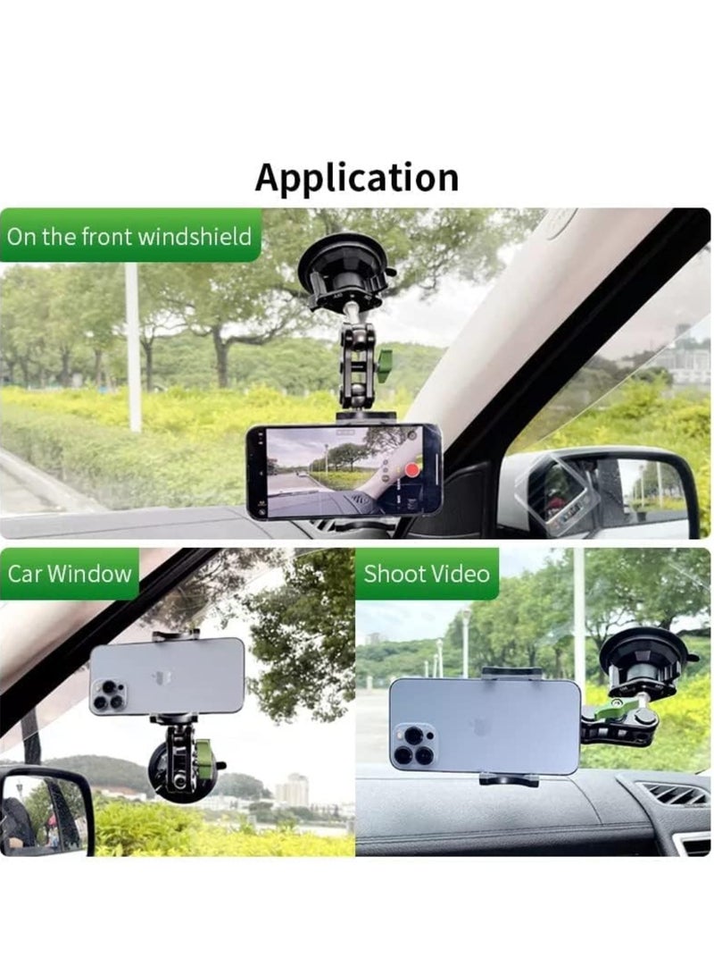 ELTRAZONE Universal 360° Rotating Phone Holder – Strong Suction Cup for Car Dashboard & Windshield - Image 4