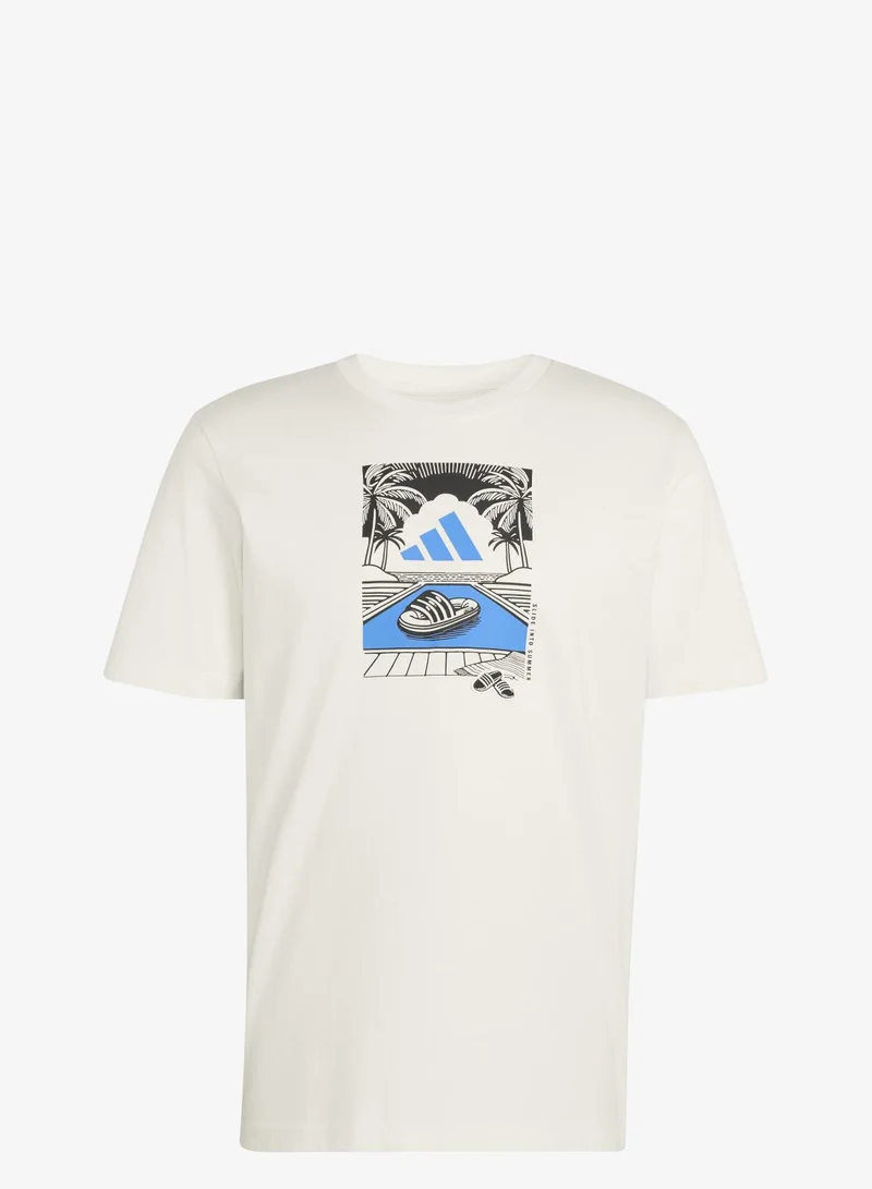 Adidas SUMMER SLIDES RELAX GRAPHIC T-SHIRT