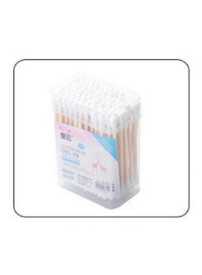 DCELLA DCELLA Bamboo Cotton Ear Buds | Swabs | Multipurpose Double Tip Cotton Earbuds | Swabs with Sustainable Bamboo Better Than Wooden Stick | Cotton Swabs for Ear (100 Sticks, Square Shape) (Pack of 2) - Image 1
