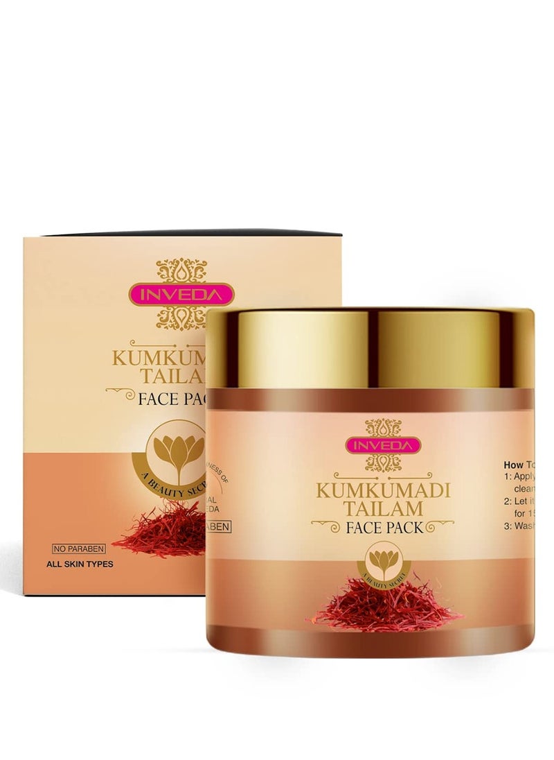 Inveda Kumkumadi Tailam Face Pack for Acne Pigmentation 100ml