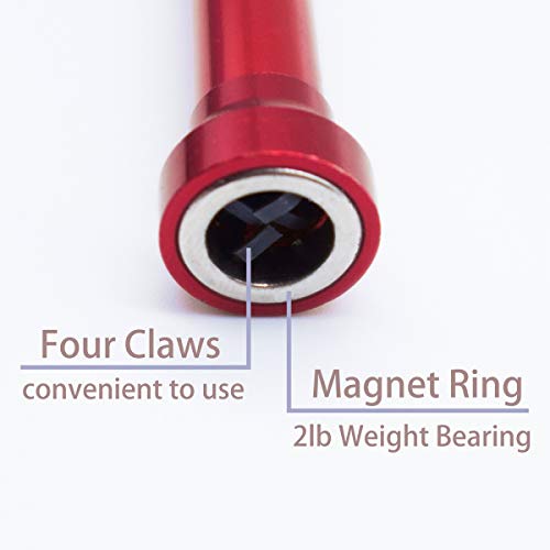 VASTOOLS Flexible Claw Pickup Tool with Magnet, 28", 2-in-1 Magnetic Pickup Tool,4-Finger Claw,Rustless Spring,Versatile - Image 4
